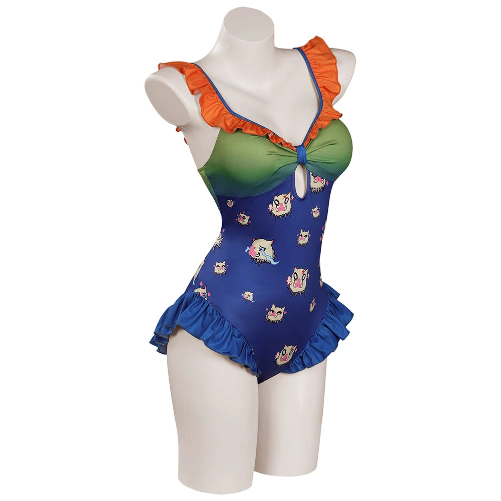 NewCosplay Anime Demon Slayer Hashibira Inosuke Sexy One-Piece Swimsuit Original Designers Cosplay Custome- New Arrivals 7 NewCosplay Anime Demon Slayer Hashibira Inosuke Sexy One-Piece Swimsuit Original Designers Cosplay Custome- New Arrivals