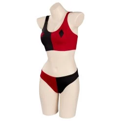 NewCosplay New Arrivals Harley Quinn/Harleen Quinzel Swimsuit Cosplay Costume Two-Piece Swimwear