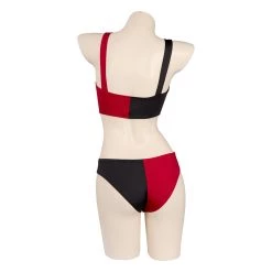 NewCosplay New Arrivals Harley Quinn/Harleen Quinzel Swimsuit Cosplay Costume Two-Piece Swimwear