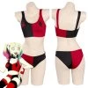 NewCosplay New Arrivals Harley Quinn/Harleen Quinzel Swimsuit Cosplay Costume Two-Piece Swimwear 1 NewCosplay New Arrivals Harley Quinn/Harleen Quinzel Swimsuit Cosplay Costume Two-Piece Swimwear