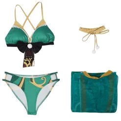 New Cosplaysky Genshin Impact Hina Goro Bikini Swimsuit Cosplay Costume Sexy Swimwear Cloak Outfits 13 New Cosplaysky Genshin Impact Hina Goro Bikini Swimsuit Cosplay Costume Sexy Swimwear Cloak Outfits