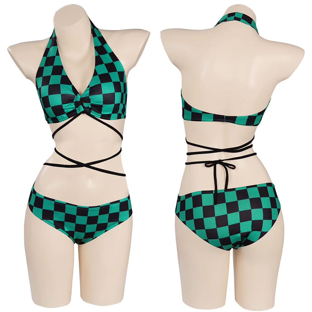 NewCosplay Demon Slayer - Kamado Tanjiro Sexy Swimsuit Cosplay Costume New Arrivals 3 NewCosplay Demon Slayer - Kamado Tanjiro Sexy Swimsuit Cosplay Costume New Arrivals