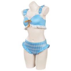 CosplaySky Alice In Wonderland Alice Swimsuit Cosplay Costume Two-Piece Bikini Swimwear Outfits