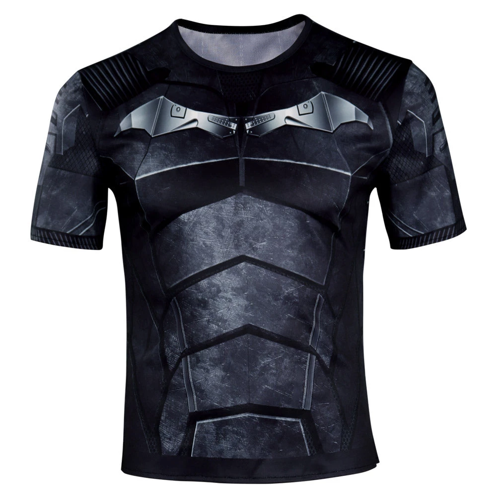 NewCosplay The Batman2022-Bruce Wayne Cosplay Short Sleeve T-shirt For Adult 3 NewCosplay The Batman2022-Bruce Wayne Cosplay Short Sleeve T-shirt For Adult