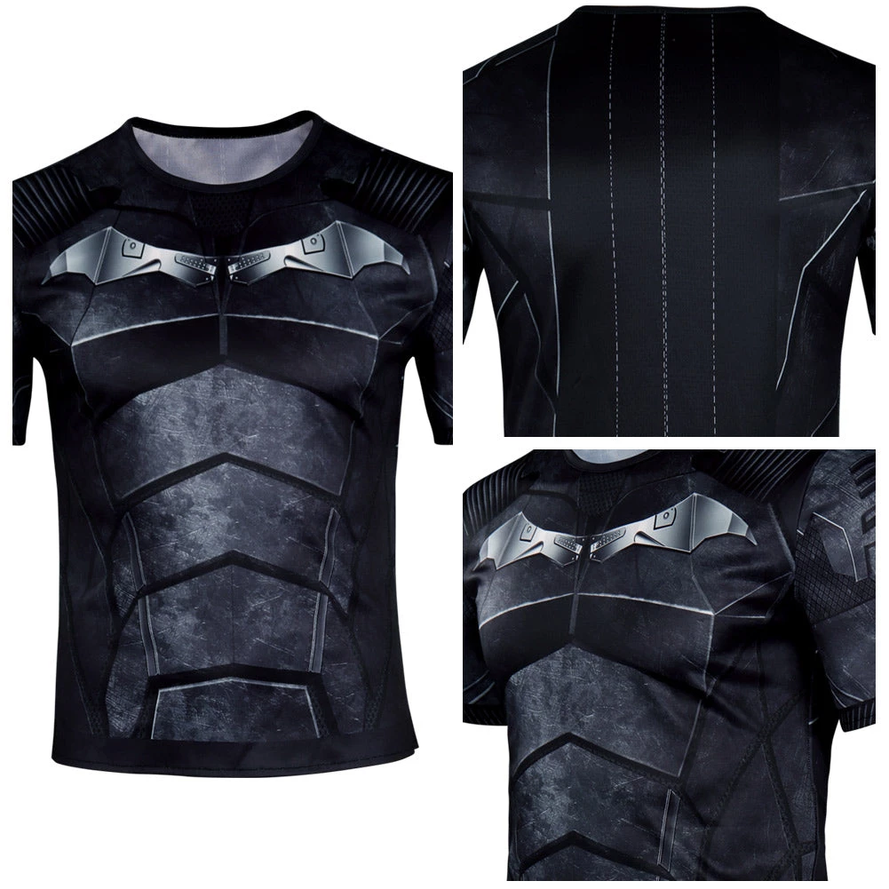 NewCosplay The Batman2022-Bruce Wayne Cosplay Short Sleeve T-shirt For Adult 4 NewCosplay The Batman2022-Bruce Wayne Cosplay Short Sleeve T-shirt For Adult