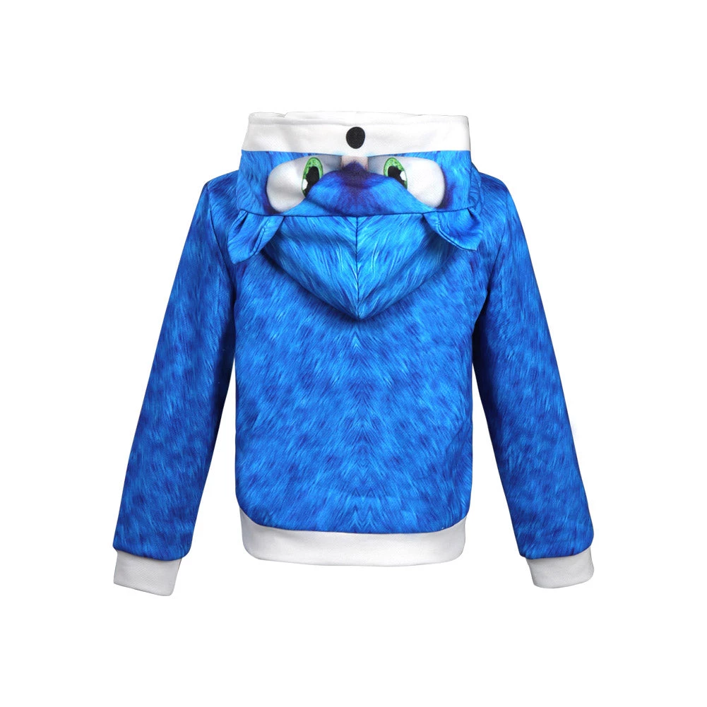 NewCosplay New Arrivals Kids Sonic The Hedgehog 2 (2022) Sonic Hoodie Hooded Sweatshirt 6 NewCosplay New Arrivals Kids Sonic The Hedgehog 2 (2022) Sonic Hoodie Hooded Sweatshirt