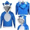 NewCosplay New Arrivals Kids Sonic The Hedgehog 2 (2022) Sonic Hoodie Hooded Sweatshirt