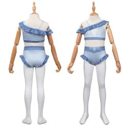 New Cosplaysky Kids Children Frozen Elsa Swimsuit Cosplay Costume Jumpsuit Swimwear