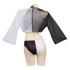 Viele Kostüme New Arrivals Danganronpa Bikini Swimsuit Cosplay Costume Sexy Swimwear Cloak Outfits