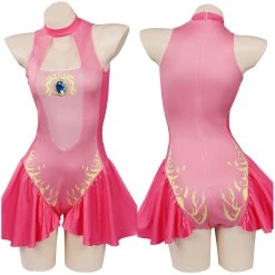 INSWEAR Princess Peach Swimsuit Cosplay Costume Jumpsuit Swimwear Outfits New Arrivals