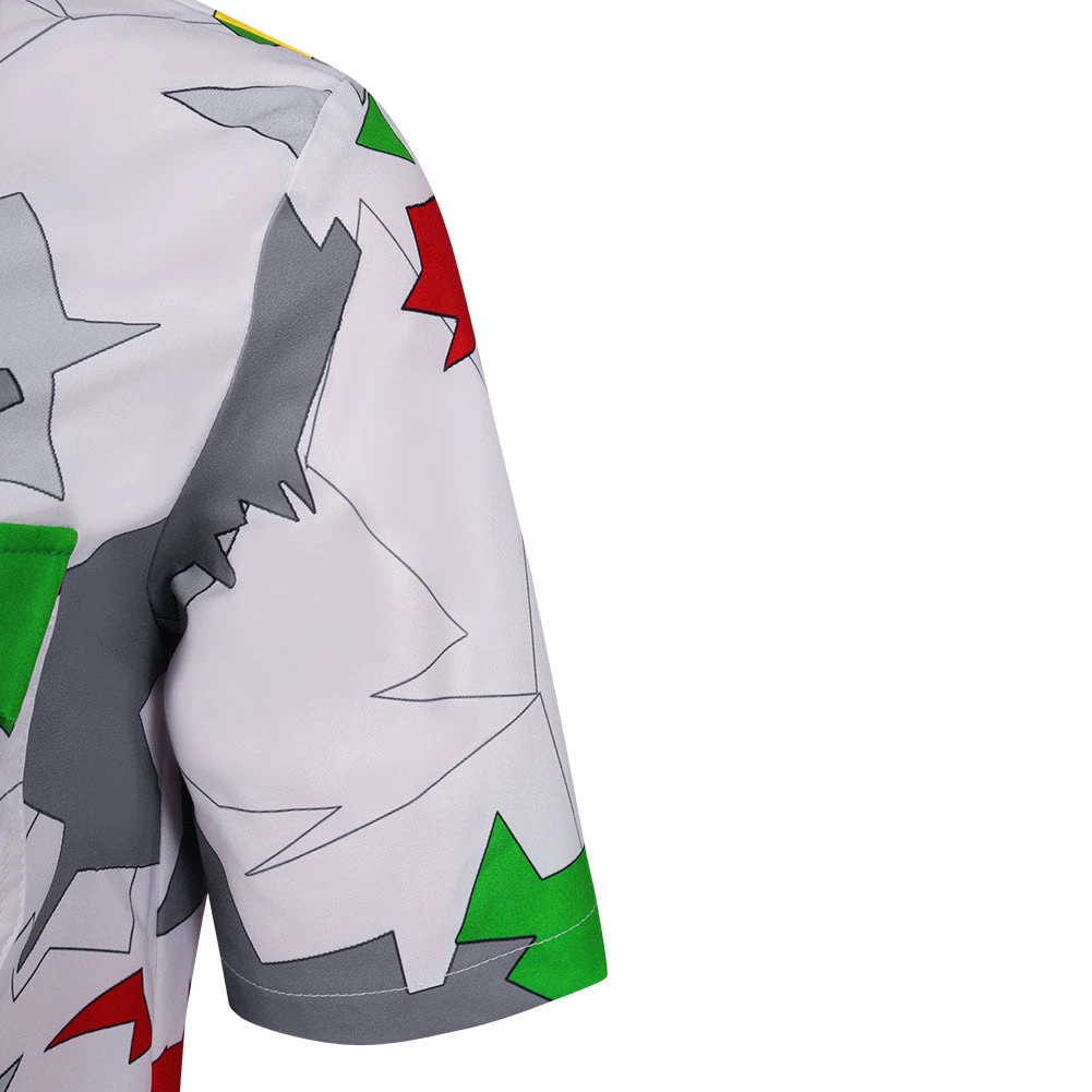 NewCosplay Stranger Things 4 Dustin Henderson Cosplay T-shirt Short Sleeve Shirt 11 NewCosplay Stranger Things 4 Dustin Henderson Cosplay T-shirt Short Sleeve Shirt