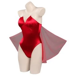 Viele Kostüme WandaVision Scarlet Witch Original Design Sexy Swimsuit Cosplay Costumes Swimwear Cloak Outfits -cossky® New Arrivals