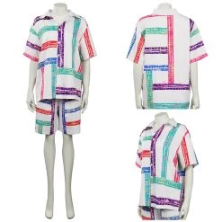 Fansholiday Stranger Things 4 (2022) Eleven Cosplay Costume Beach Shirt Shorts Set New Arrivals