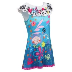 New Cosplaysky New Arrivals Kids Children Original Design Encanto Mirabel Cosplay Costume A-shape Jumpsuit Sleepwear