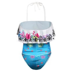 NewCossky New Arrivals Kids Children Encanto Mirabel Original Design Swimsuit Cosplay Costume Jumpsuit Swimwear Outfits