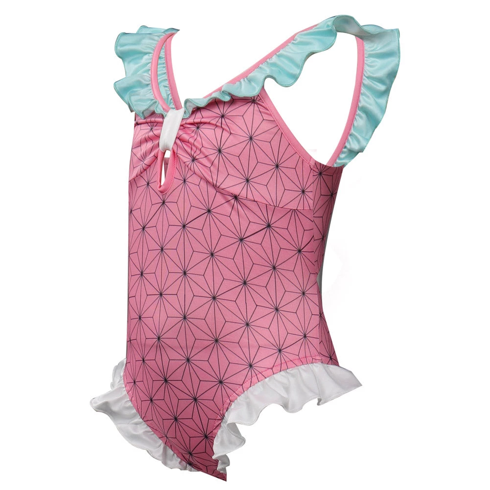 New Cosplaysky Kids Girls Demon Slayer Kamado Nezuko Cosplay Costumes Jumpsuit Swimsuit New Arrivals 5 New Cosplaysky Kids Girls Demon Slayer Kamado Nezuko Cosplay Costumes Jumpsuit Swimsuit New Arrivals