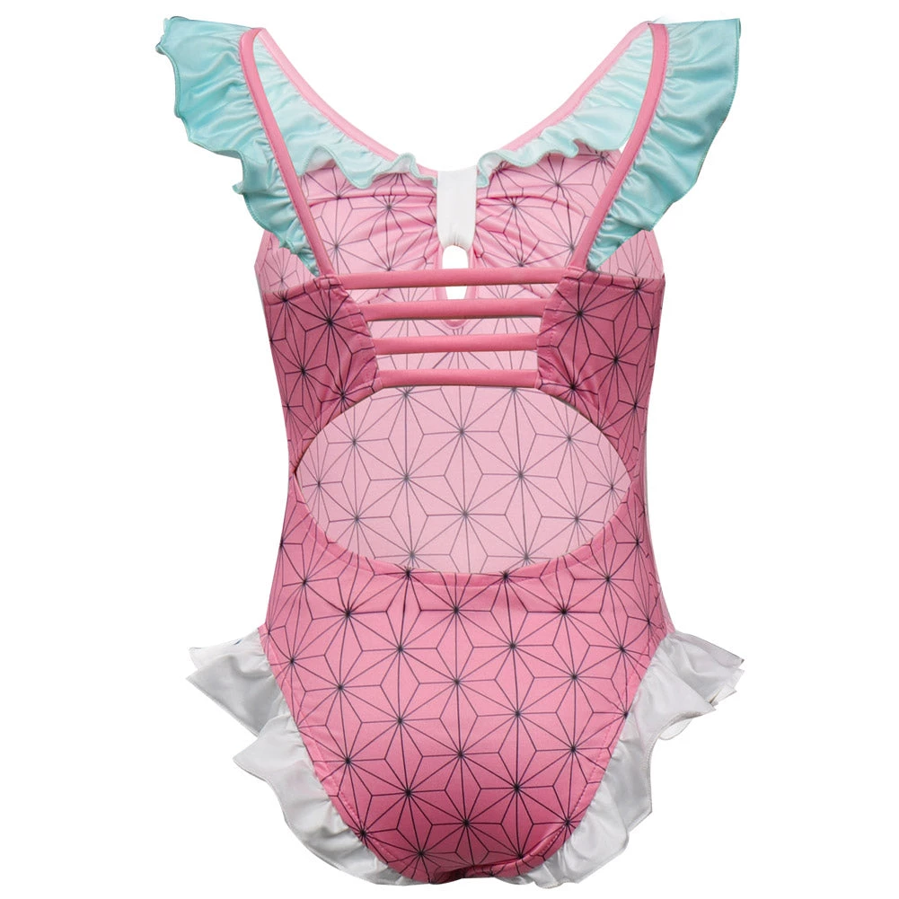 New Cosplaysky Kids Girls Demon Slayer Kamado Nezuko Cosplay Costumes Jumpsuit Swimsuit New Arrivals 6 New Cosplaysky Kids Girls Demon Slayer Kamado Nezuko Cosplay Costumes Jumpsuit Swimsuit New Arrivals