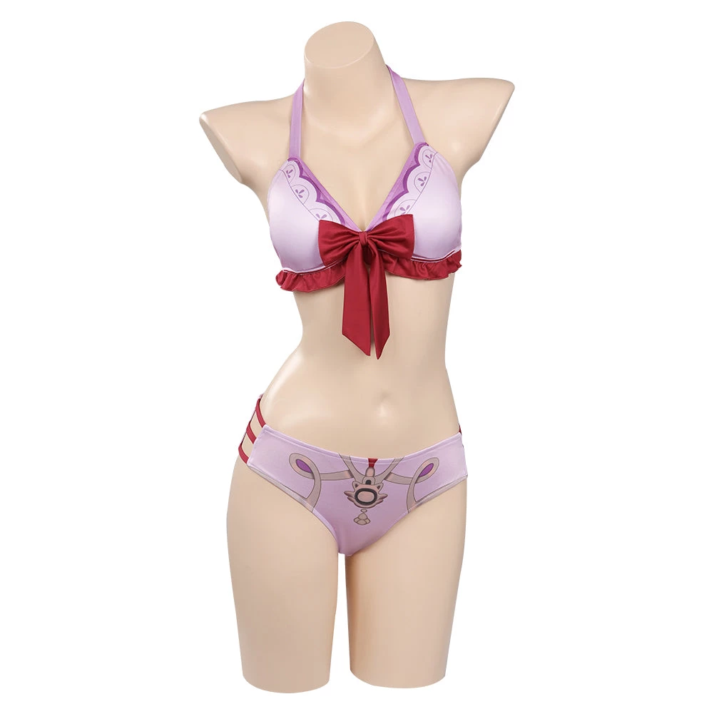 CosplaySky Genshin Impact Raiden Shogun Beelzebul Swimsuit Cosplay Costume Bikini Top Shorts Cloak Outfits 8 CosplaySky Genshin Impact Raiden Shogun Beelzebul Swimsuit Cosplay Costume Bikini Top Shorts Cloak Outfits