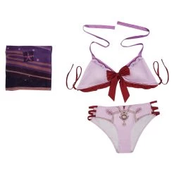 CosplaySky Genshin Impact Raiden Shogun Beelzebul Swimsuit Cosplay Costume Bikini Top Shorts Cloak Outfits 21 CosplaySky Genshin Impact Raiden Shogun Beelzebul Swimsuit Cosplay Costume Bikini Top Shorts Cloak Outfits