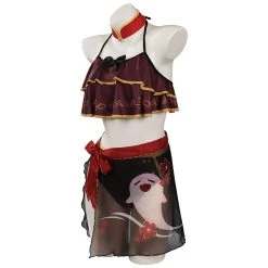 Cossky Genshin Impact Hutao Swimsuit Cosplay Costume Outfits Halloween Carnival Suit
