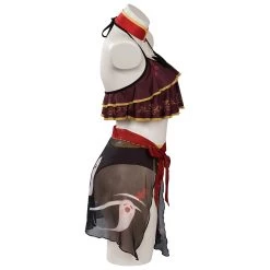 Cossky Genshin Impact Hutao Swimsuit Cosplay Costume Outfits Halloween Carnival Suit