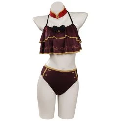 Cossky Genshin Impact Hutao Swimsuit Cosplay Costume Outfits Halloween Carnival Suit