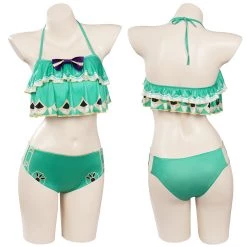 CosplaySky Genshin Impact Venti Cosplay Costume Bikini Top Shorts Swimsuit Outfits New Arrivals