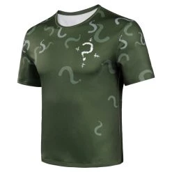 The Batman Riddler Original Design Cosplay Costumes Short Sleeve T-shirt -cossky® New Arrivals