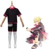 CosplaySky New Arrivals Kids Children Anime BORUTO Cosplay Costume Summer T-shirt Shorts Swimsuit