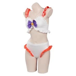 CosplaySky Sailor Moon Aino Minako Original Design Swimwear Cosplay Costume Bikini Top Shorts Outfitscossky®