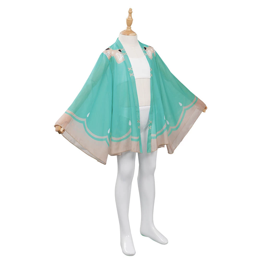 INSWEAR Kids Gilrs Genshin Impact Venti Swimsuit Cosplay Costume 8 INSWEAR Kids Gilrs Genshin Impact Venti Swimsuit Cosplay Costume