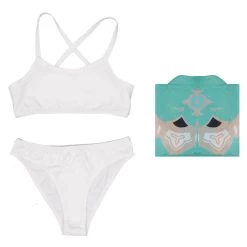 INSWEAR Kids Gilrs Genshin Impact Venti Swimsuit Cosplay Costume