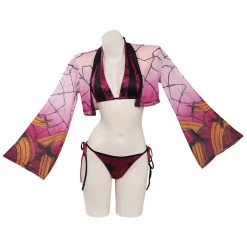Cosplaygift Demon Slayer:Kimetsu No Yaiba Original Design Daki Cloak Swimsuit Cosplay Costume