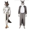 NewCosplay New Arrivals The Bad Guys Wolf Cosplay Costume Sleepwear Jumpsuit Pajamas