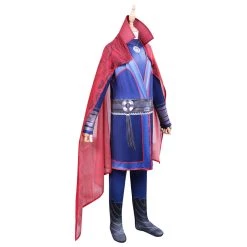 Cossky Kids Children Doctor Strange In The Multiverse Of Madness - Doctor Strange Cosplay Costume Jumpsuit Cloak