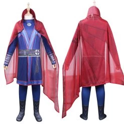 Cossky Kids Children Doctor Strange In The Multiverse Of Madness - Doctor Strange Cosplay Costume Jumpsuit Cloak
