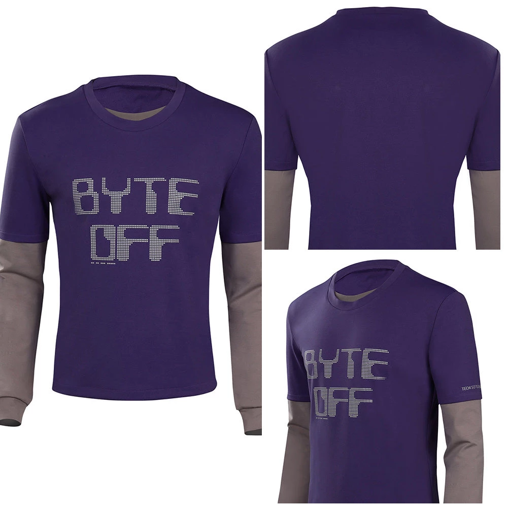 NewCossky Stranger Things 4 (2022) Dustin Henderson Long Sleeve T-Shirt Cosplay Costume 4 NewCossky Stranger Things 4 (2022) Dustin Henderson Long Sleeve T-Shirt Cosplay Costume