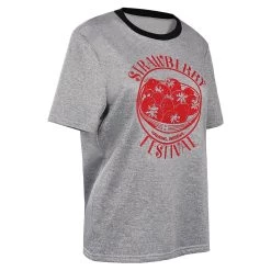 CosplaySky Stranger Things Season 4 Eleven Cosplay Costume Strawberry Short Sleeve T-shirt