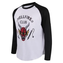 New Cosplaysky Stranger Things Season 4 (2022) Hellfire Club Shirt Long Sleeve T-shirt Cospaly Costume New Arrivals
