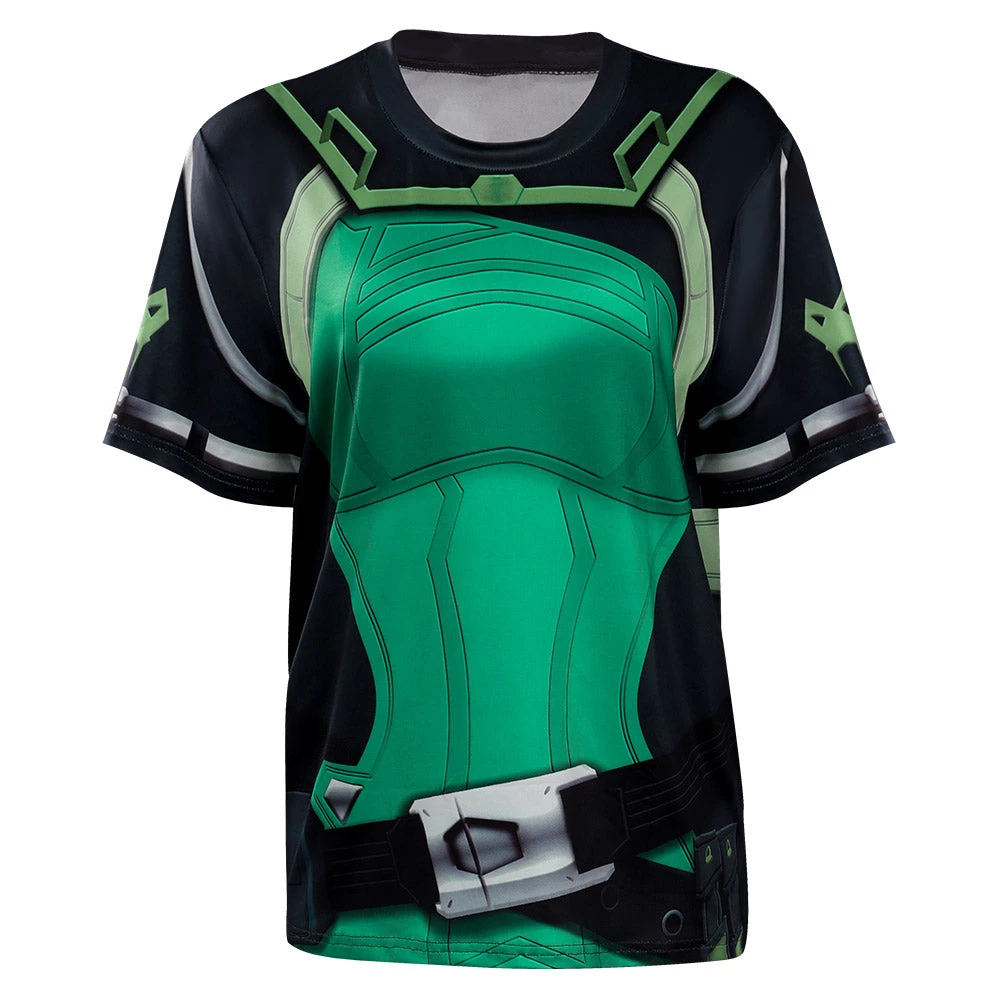 Cossky Men Women VALORANT Viper Original Design Cosplay T-shirt 3D Print Summer Short Sleeve Shirt 3 Cossky Men Women VALORANT Viper Original Design Cosplay T-shirt 3D Print Summer Short Sleeve Shirt