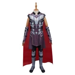 CosplaySky Kids Children Thor: Love And Thunder Thor Cosplay Costume Jumpsuit Cloak Outfits Halloween Carnival Suit