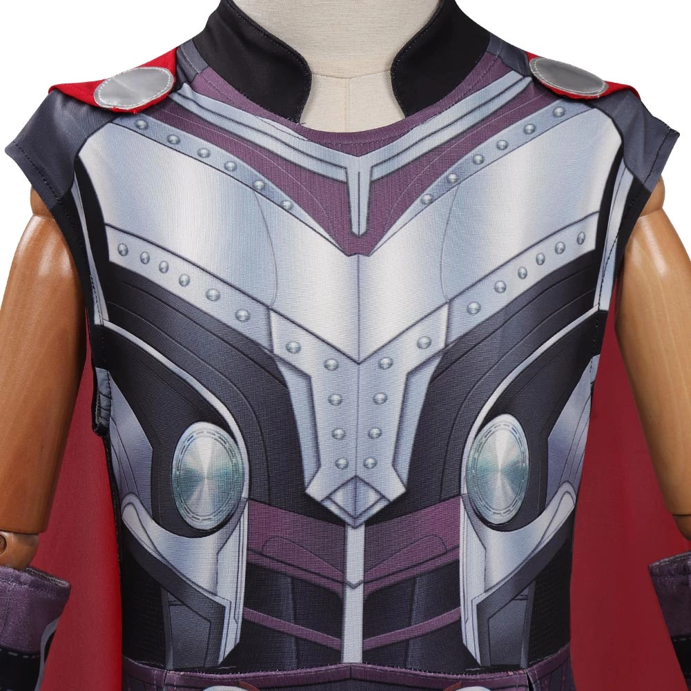 CosplaySky Kids Children Thor: Love And Thunder Thor Cosplay Costume Jumpsuit Cloak Outfits Halloween Carnival Suit 9 CosplaySky Kids Children Thor: Love And Thunder Thor Cosplay Costume Jumpsuit Cloak Outfits Halloween Carnival Suit