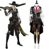 New Cosplaysky Overwatch Ashe Elizabeth Caledonia Outfit Halloween Carnival Suit Cosplay Costume