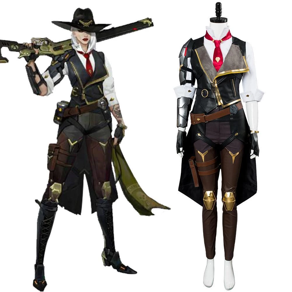 New Cosplaysky Overwatch Ashe Elizabeth Caledonia Outfit Halloween Carnival Suit Cosplay Costume 3 New Cosplaysky Overwatch Ashe Elizabeth Caledonia Outfit Halloween Carnival Suit Cosplay Costume