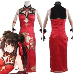 New Cosplaysky Date A Live Tokisaki Kurumi Cheongsam Cosplay Costume