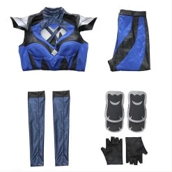 CosplaySky Mortal Kombat 11 Kitana Outfit Halloween Carnival Suit Cospaly Costume