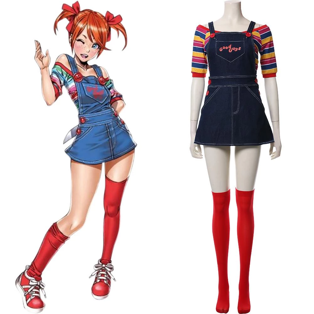 CosplaySky Child's Play Glenn Adult Halloween Carnival Suit Cosplay Costume New Arrivals 3 CosplaySky Child's Play Glenn Adult Halloween Carnival Suit Cosplay Costume New Arrivals