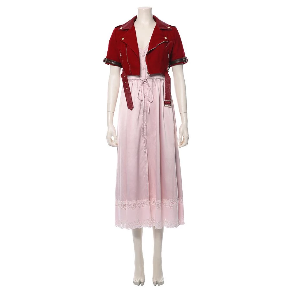New Cosplaysky New Arrivals Final Fantasy VII Remake Aerith Gainsborough Cosplay Costume 4 New Cosplaysky New Arrivals Final Fantasy VII Remake Aerith Gainsborough Cosplay Costume