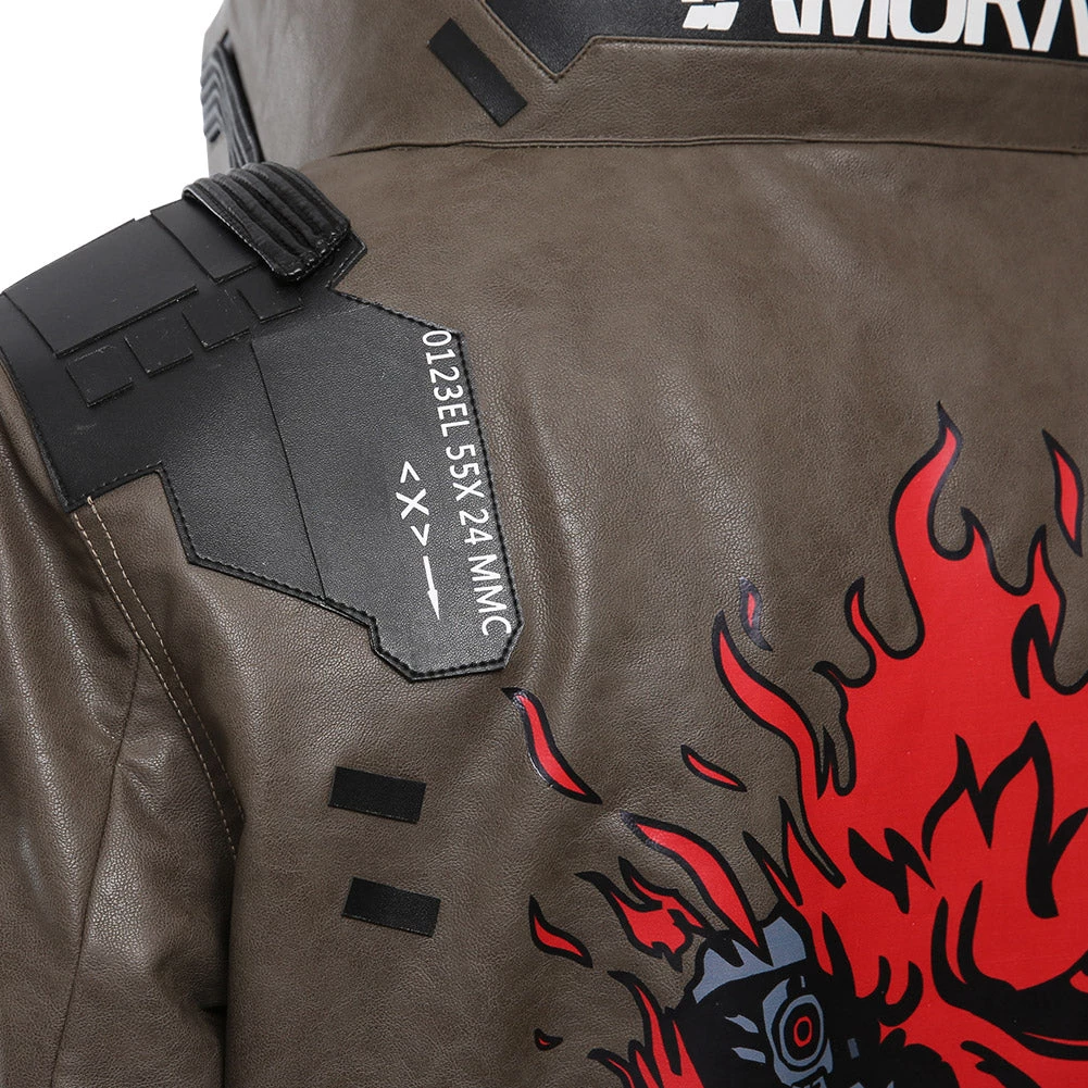 NewCosplay Cyberpunk 2077 Samurai Jacket Cosplay Costume 8 NewCosplay Cyberpunk 2077 Samurai Jacket Cosplay Costume