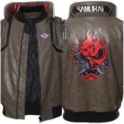 NewCosplay Cyberpunk 2077 Samurai Jacket Cosplay Costume 15 NewCosplay Cyberpunk 2077 Samurai Jacket Cosplay Costume